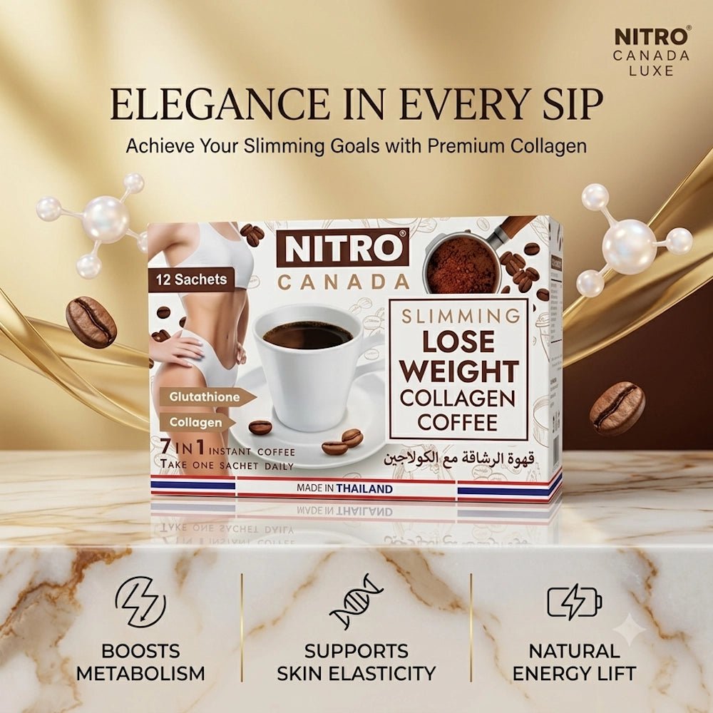 Nitro Canada Slimming Lose Weight Collagen Coffee 7 in 1 Instant Coffee - AsrarHawa