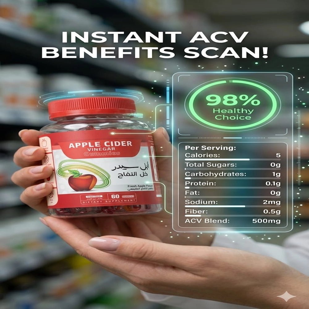 Apple Cider Vinegar Gummies — Sugar-Free Daily Detox | 60 Gummies - AsrarHawa