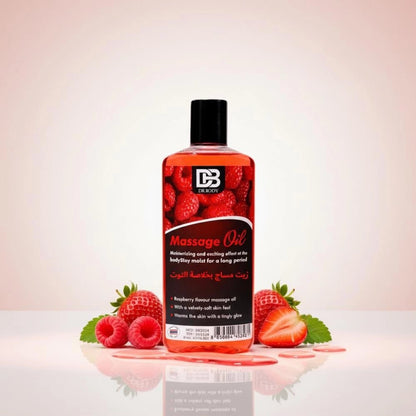 DR BODY Massage Oil - Moisturizing & Exciting Raspberry Flavour - AsrarHawa