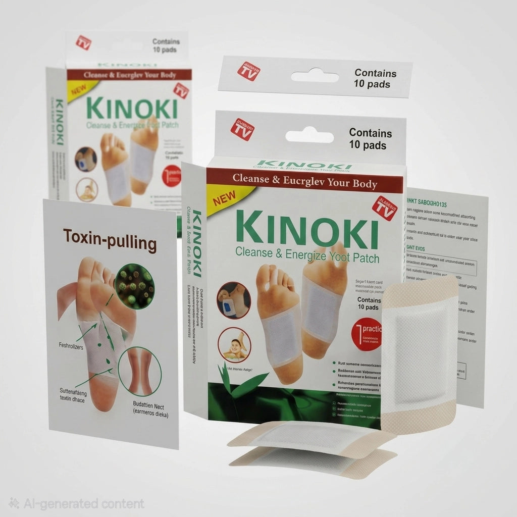 Kinoki Cleanse & Energize Foot Patch 10 pads box