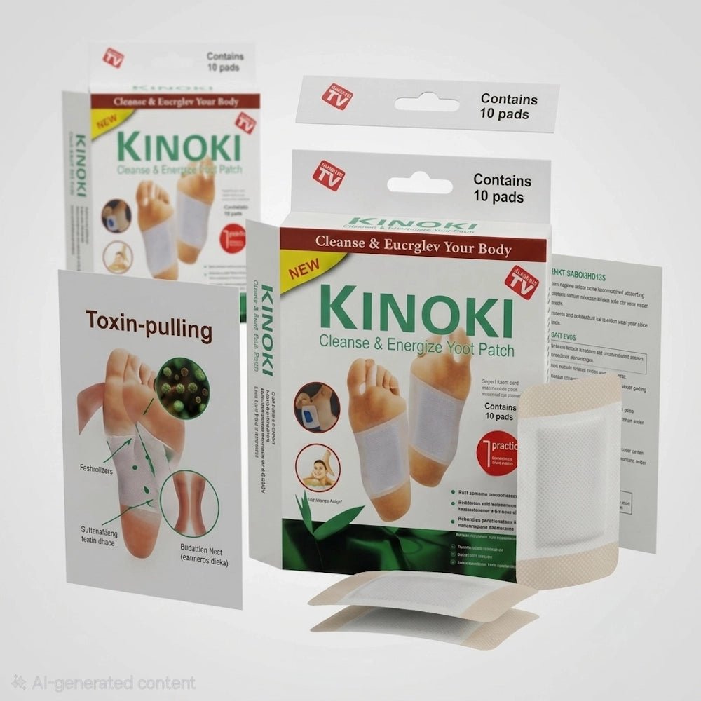 Kinoki Cleanse & Energize Foot Patch - 10 Detox Pads - AsrarHawa