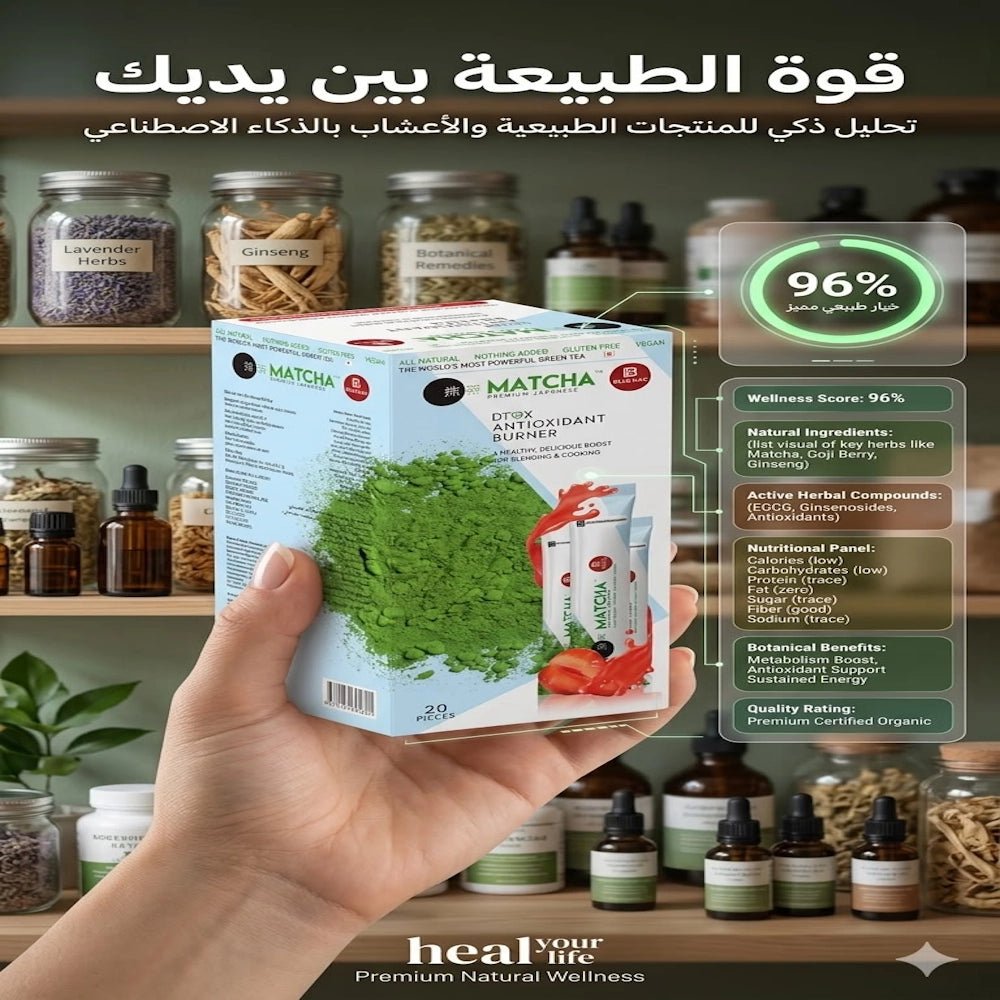 MATCHA DTOX ANTIOXIDANT BURNER - Premium Japanese - AsrarHawa