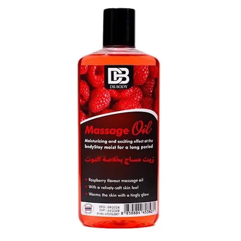 DR BODY Massage Oil - Moisturizing & Exciting Raspberry Flavour - AsrarHawa