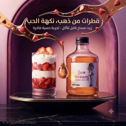 Edible massage oil ice cream 4