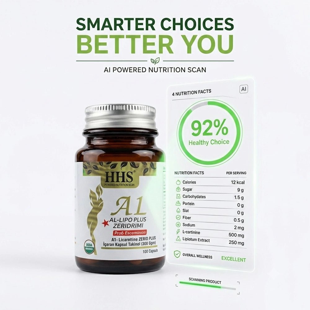 HHS A1 L-Carnitine Lepidium Herbal 30 Capsules for Weight Loss - AsrarHawa
