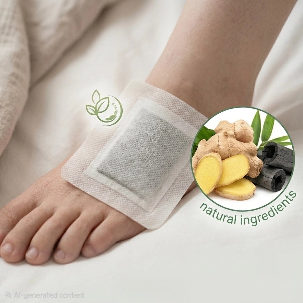 Kinoki Cleanse & Energize Foot Patch - 10 Detox Pads - AsrarHawa