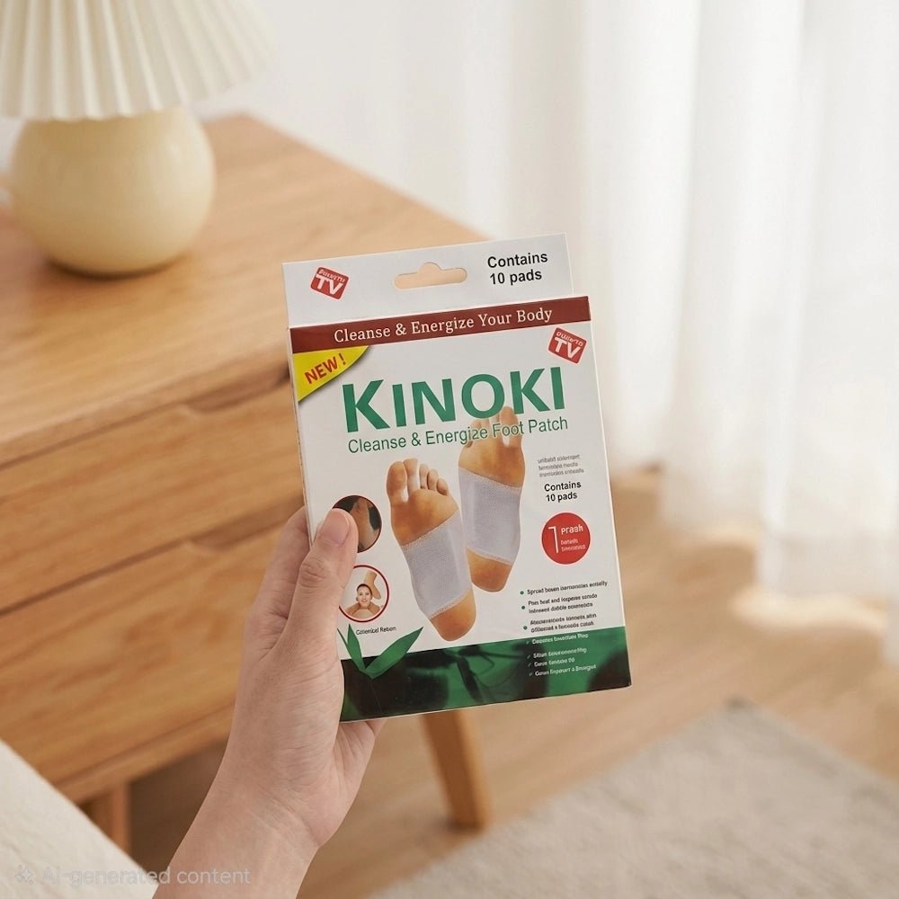 Kinoki Cleanse & Energize Foot Patch - 10 Detox Pads - AsrarHawa