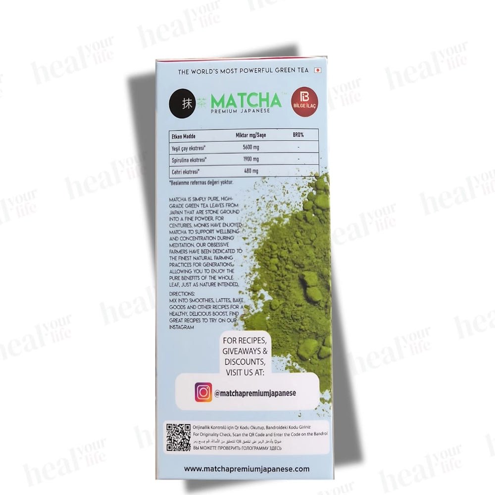 MATCHA DTOX ANTIOXIDANT BURNER - Premium Japanese - AsrarHawa