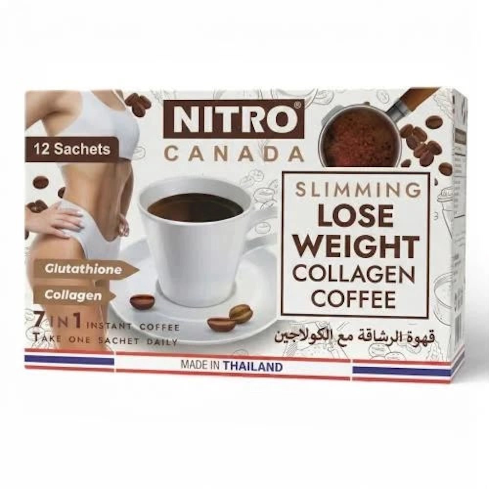Nitro Canada Slimming Lose Weight Collagen Coffee 7 in 1 Instant Coffee - AsrarHawa