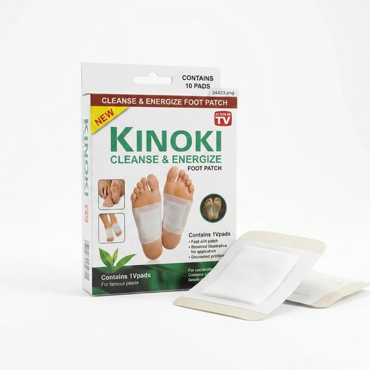 Kinoki Cleanse & Energize Foot Patch - 10 Detox Pads - AsrarHawa